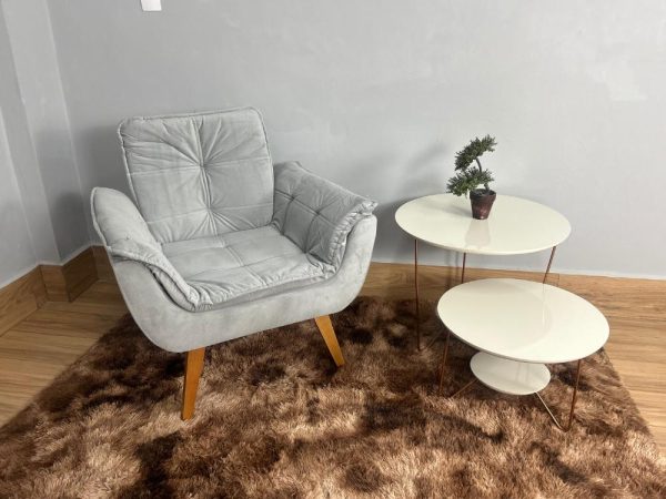 Poltrona Luna Innove - Prata Veludão