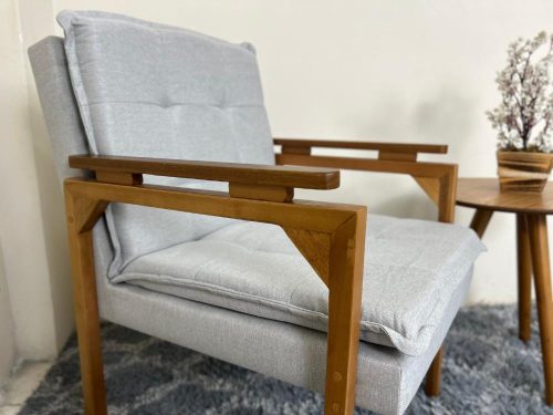 Poltrona Belissima - Cinza Linho