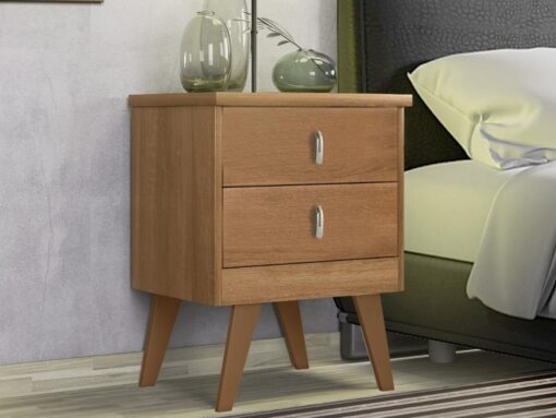 Mesa de Cabeceira Thor 2 gavetas - Mel