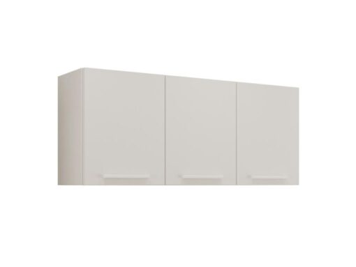 Armário de Cozinha Aéreo New Valência Triplo 1,20m - Branco