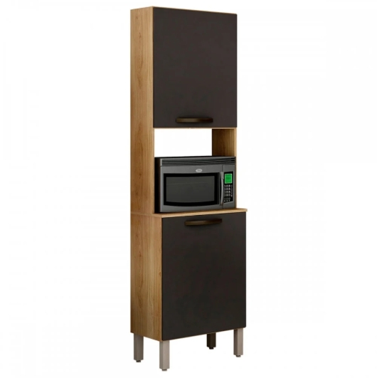 Paneleiro Torre Quente Valência - Carvalho/Grafite