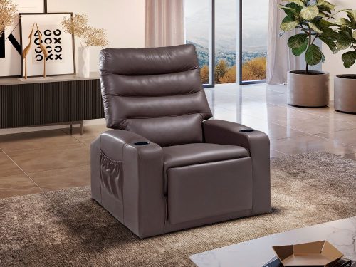 Poltrona do Papai Siena Reclinável - Marrom Courino