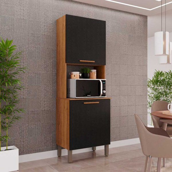 Paneleiro Torre Quente New Valência -  Cinamomo/Preto