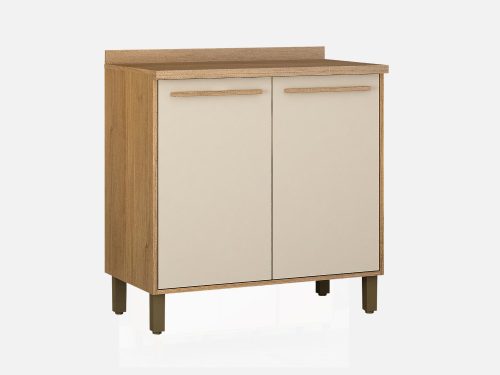 Balcão de Cozinha Salvador 0,80m - Cinamomo/Off White