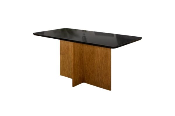 Mesa de Jantar Los Angeles 1.20x0.80 - Cinamomo/Preto