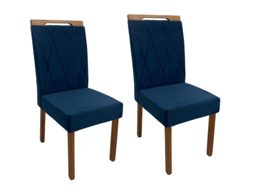 Conjunto Cadeiras Isa 2 unidades - Cinamomo/Azul
