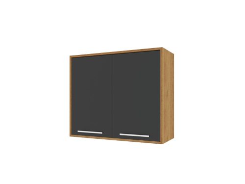 Armário de Cozinha Aéreo Paris 0,80m - Cinamomo/Grafite