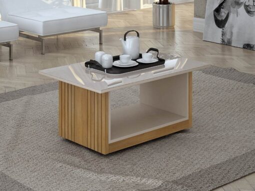 Mesa de Centro Veneza - Cinamomo/Off White