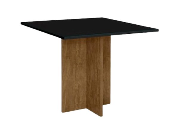 Mesa de Jantar Los Angeles 0.90x0.90 - Cinamomo/Preto